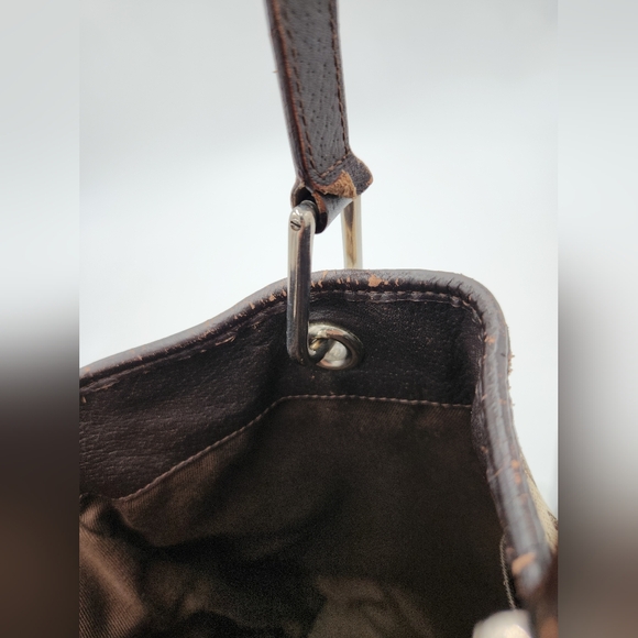 Gucci Eclipse Brown Monogram Canvas Tote Shoulder Bag - Picture 14 of 16